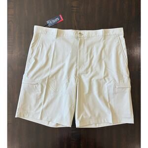 Chaps Men’s New Stone Gray Cargo Golf Shorts Size 40 NWT